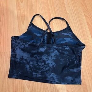 Wear it to heart Dark blue Camouflage and Tie-Dye Spots Tank